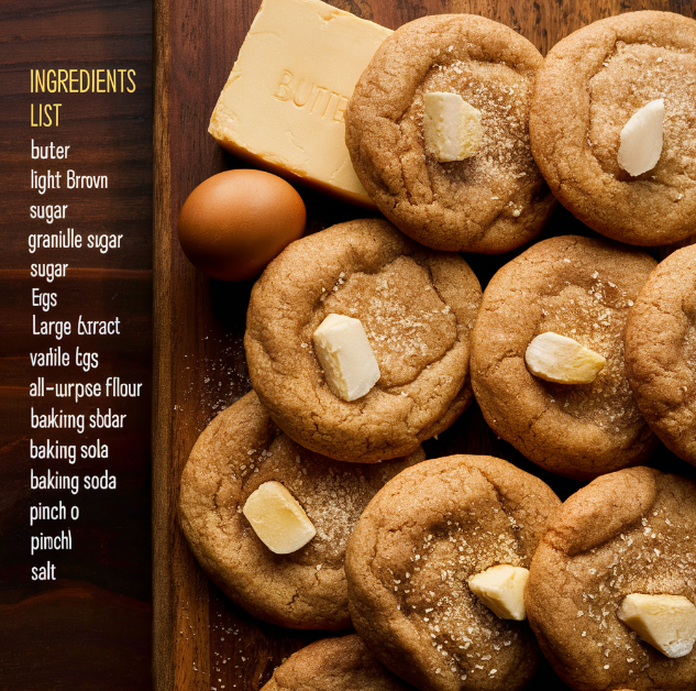 Ingredients List brown butter sugar cookies
