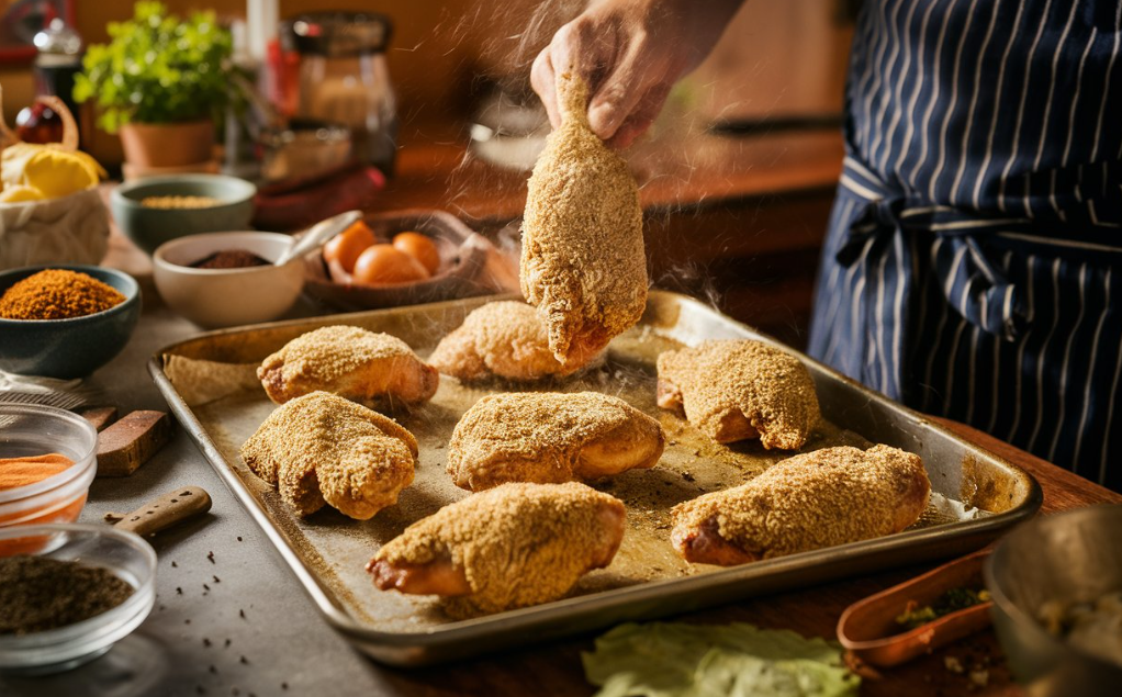 Preparing Your Shake and Bake Chicken 