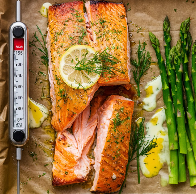 How do I know when salmon is done baking?